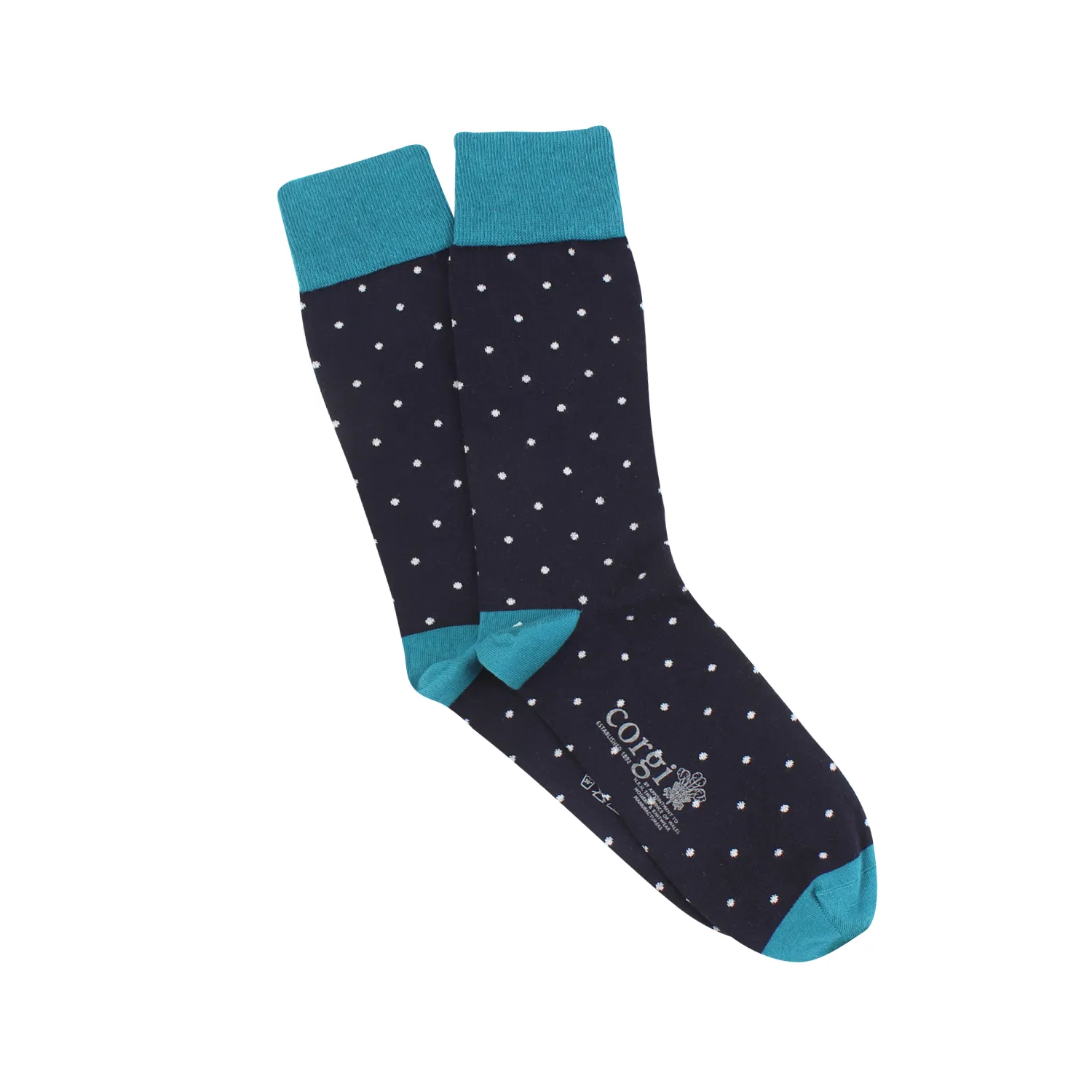 Men's Pin Dot Cashmere Blend Socks