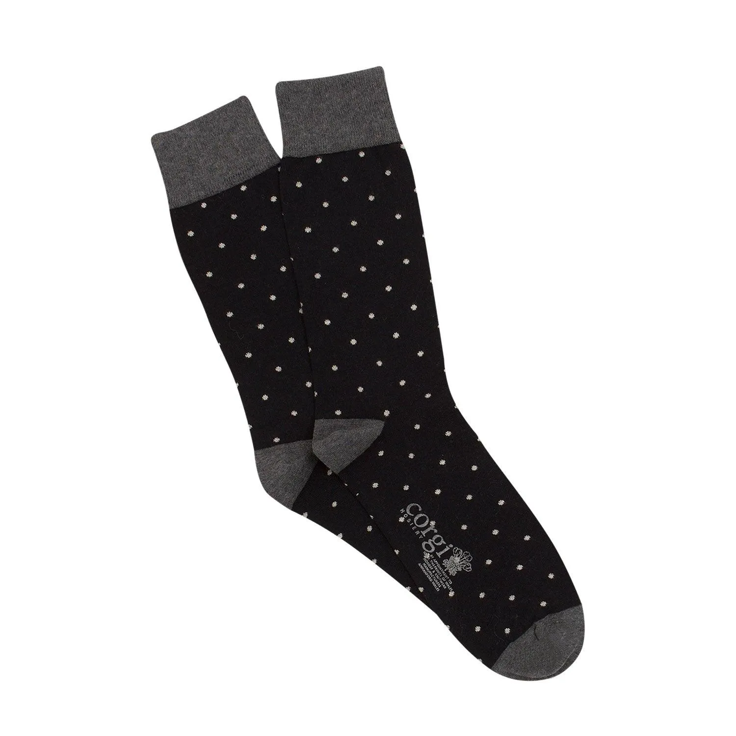 Men's Pin Dot Cashmere Blend Socks