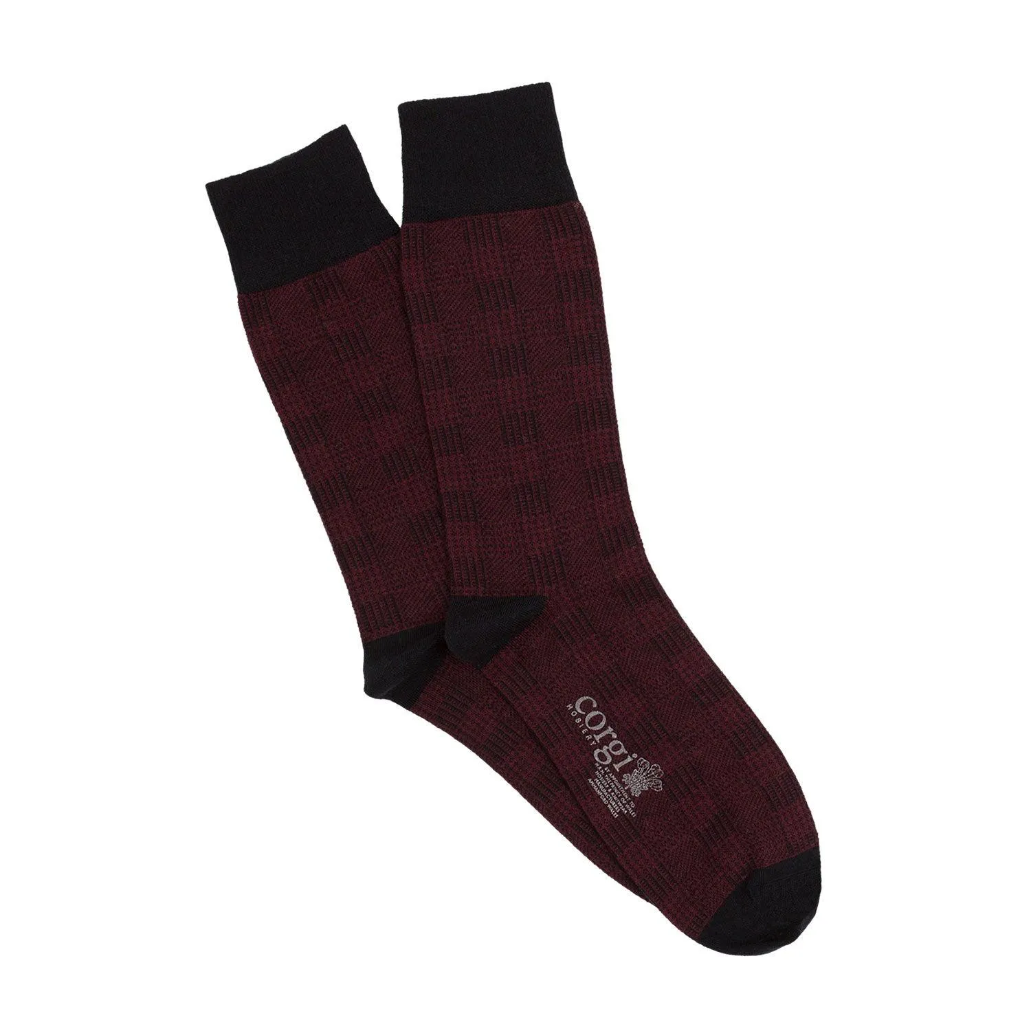 Men's Tartan Cashmere Blend Socks