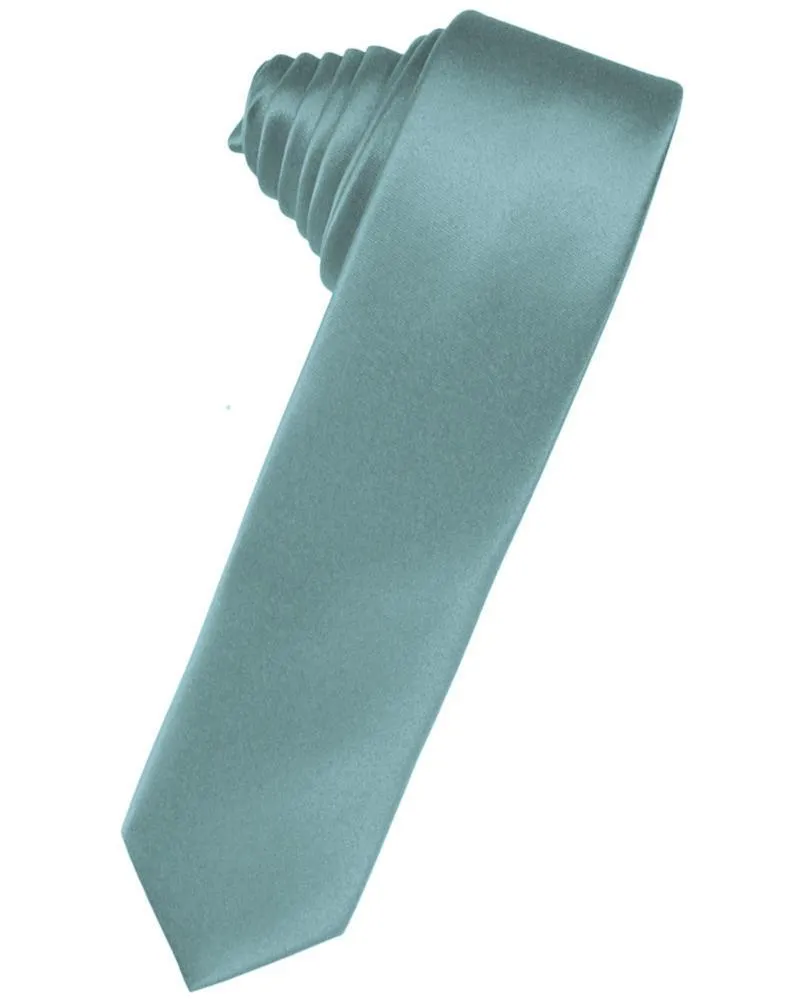 Mist Luxury Satin Skinny Necktie