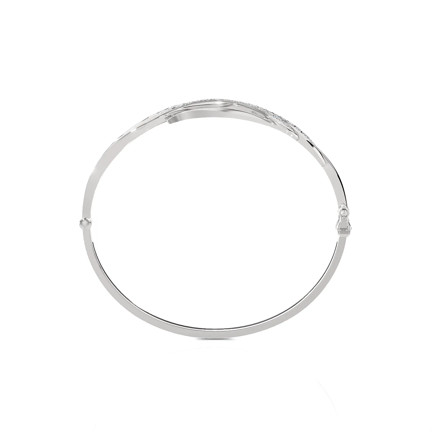 Multiple Ribbon Open Design Bangle Bracelet