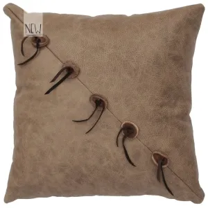 Mushroom Leather Pillow