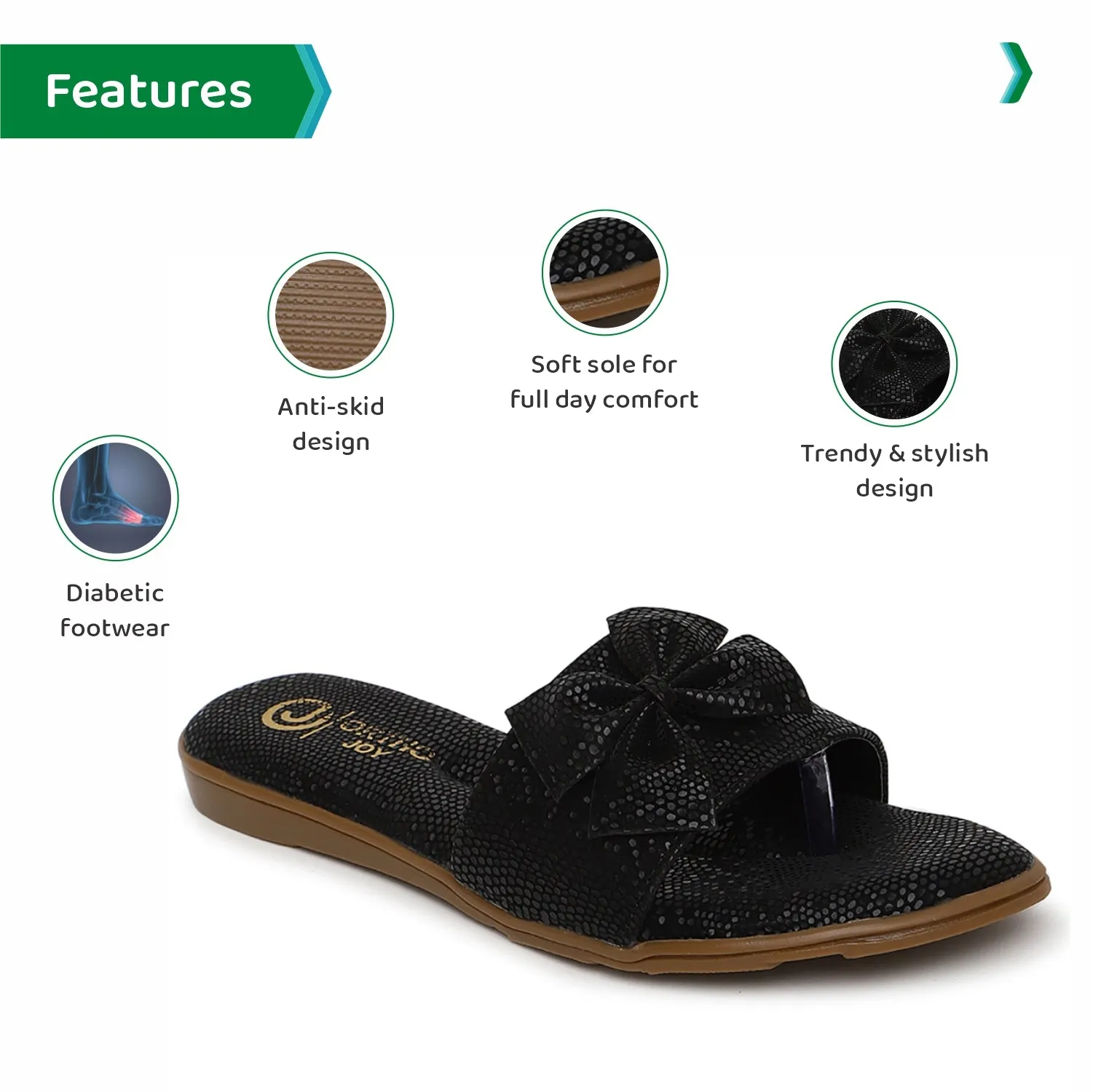 ORTHO JOY doctor slippers | Soft Fancy Footwear