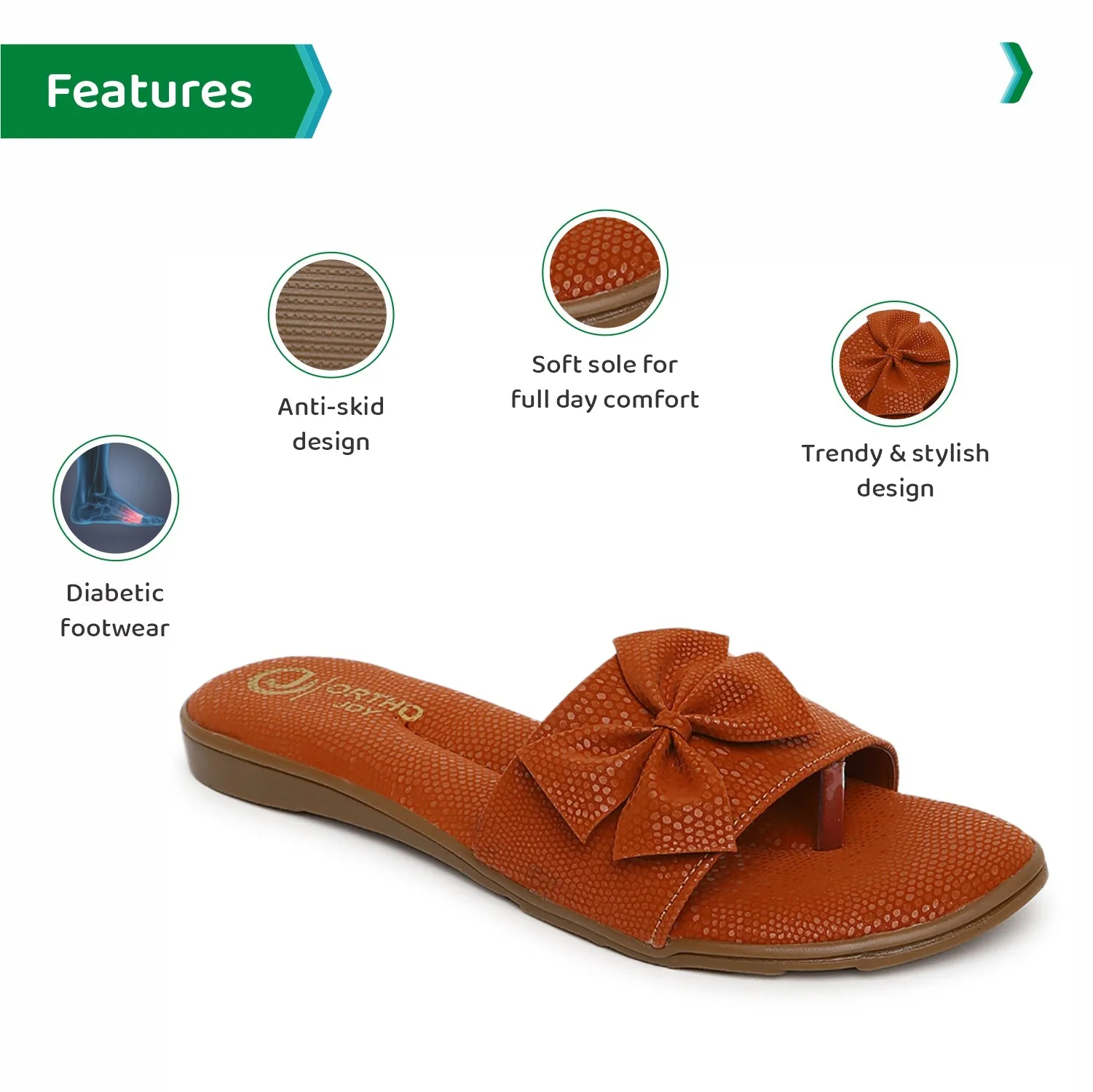 ORTHO JOY doctor slippers | Soft Fancy Footwear