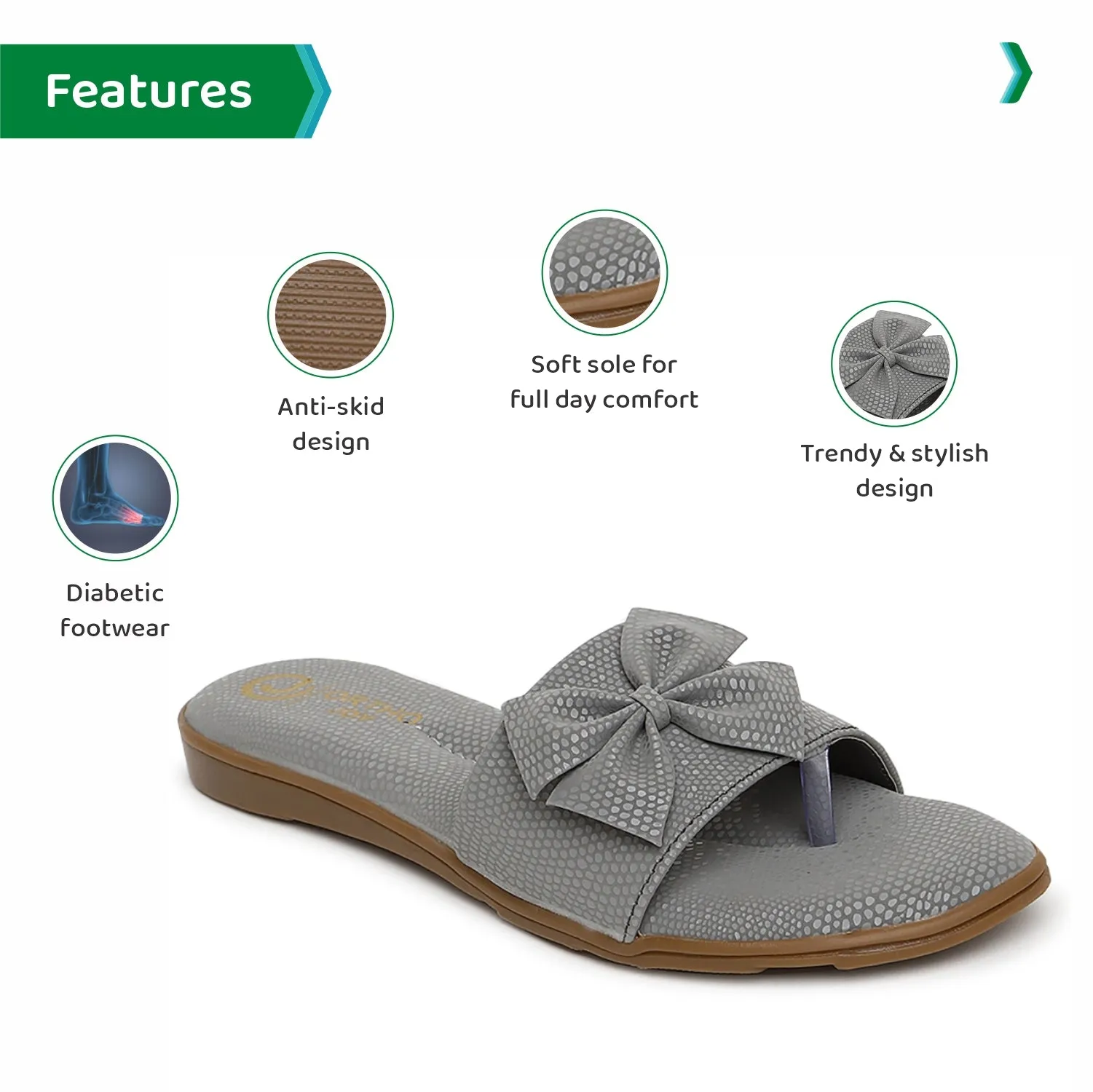 ORTHO JOY doctor slippers | Soft Fancy Footwear