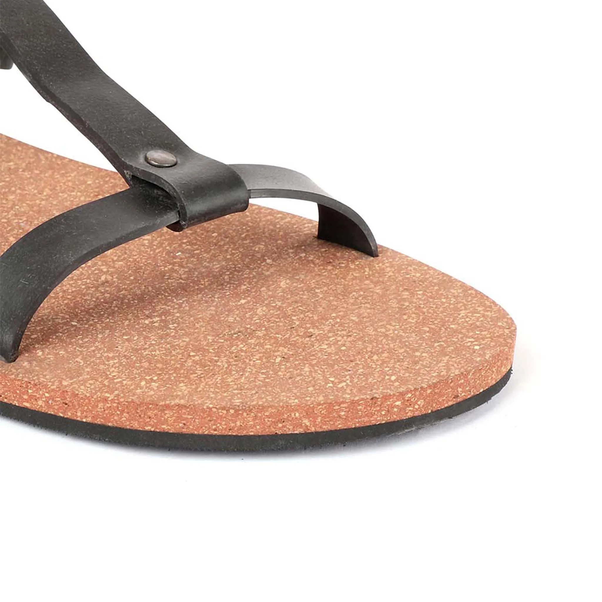 Paaduks Nat T-Strap Cork Sandals for Men