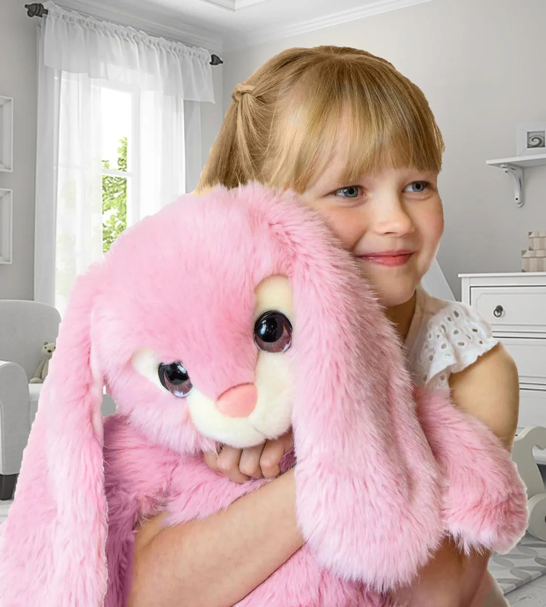 Personalized Signature Cuddle Bunny, keel toys 35cm