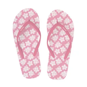 Plumerias Pink Slippers