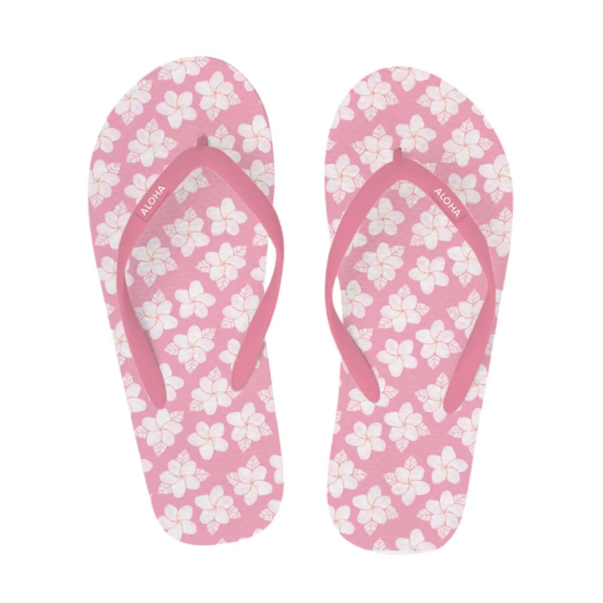 Plumerias Pink Slippers