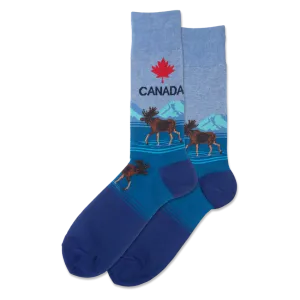 "Canada Moose" Crew Socks by Hot Sox