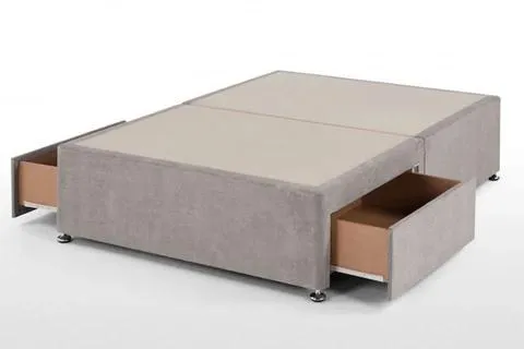 Sammy Curved Slimline Boucle Cream Luxurious Bed Frame