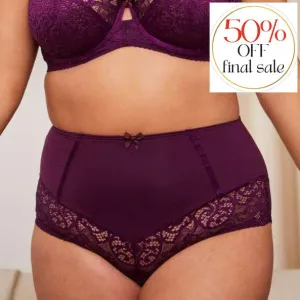 Sculptresse Estel High Waists Brief in Damson 9684