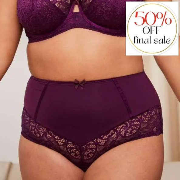 Sculptresse Estel High Waists Brief in Damson 9684