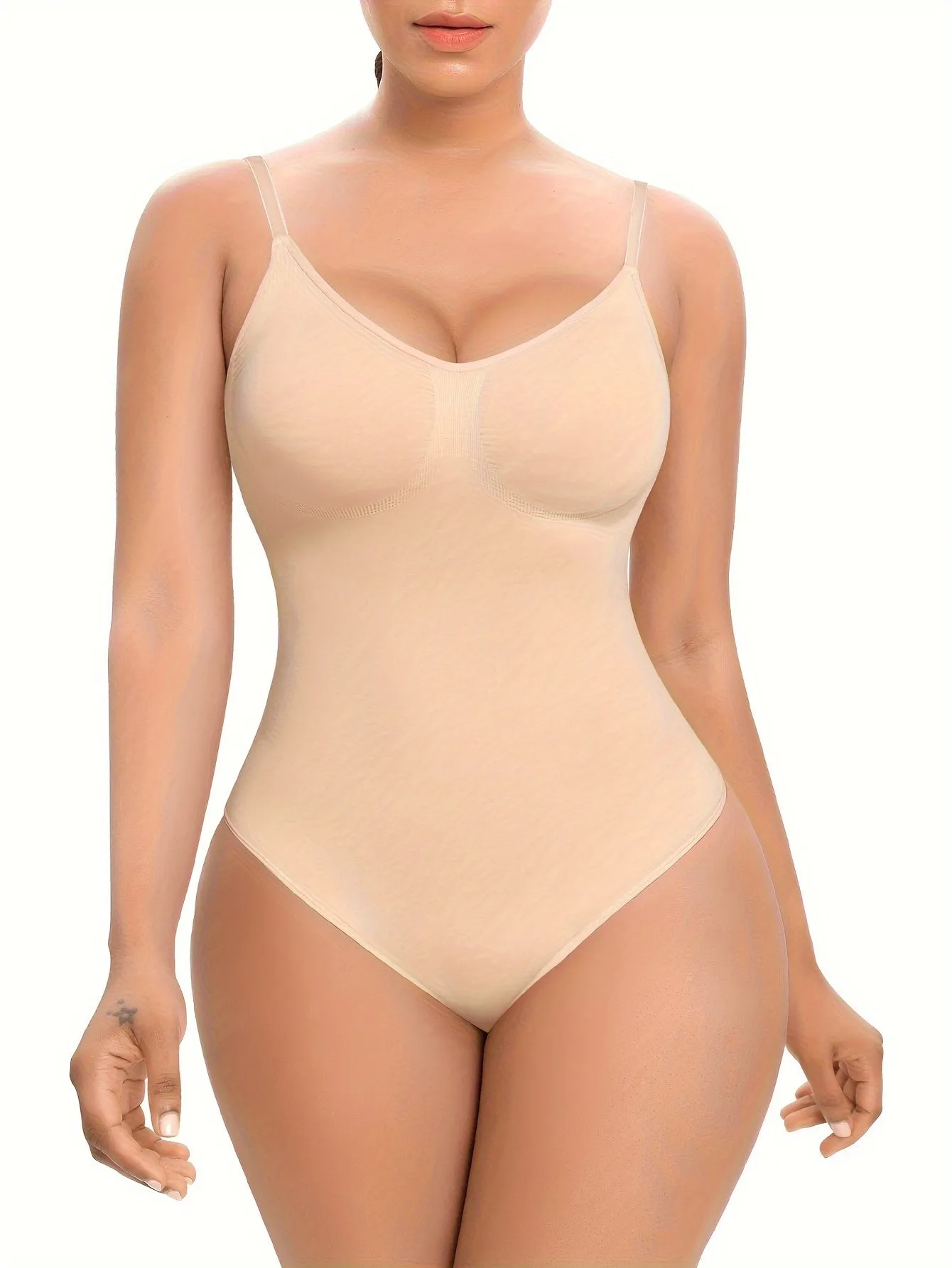 Slimming Shapewear Bodysuit for Women Tummy Control Sculpting Body Shaper Thong Bodysuit Shaping Tank Tops