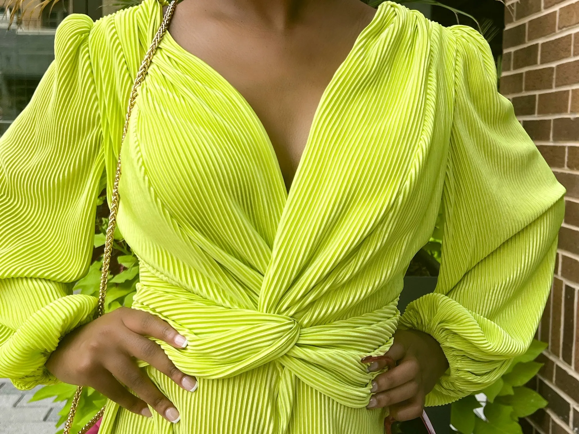 Soft Life Chartreuse Jumpsuit