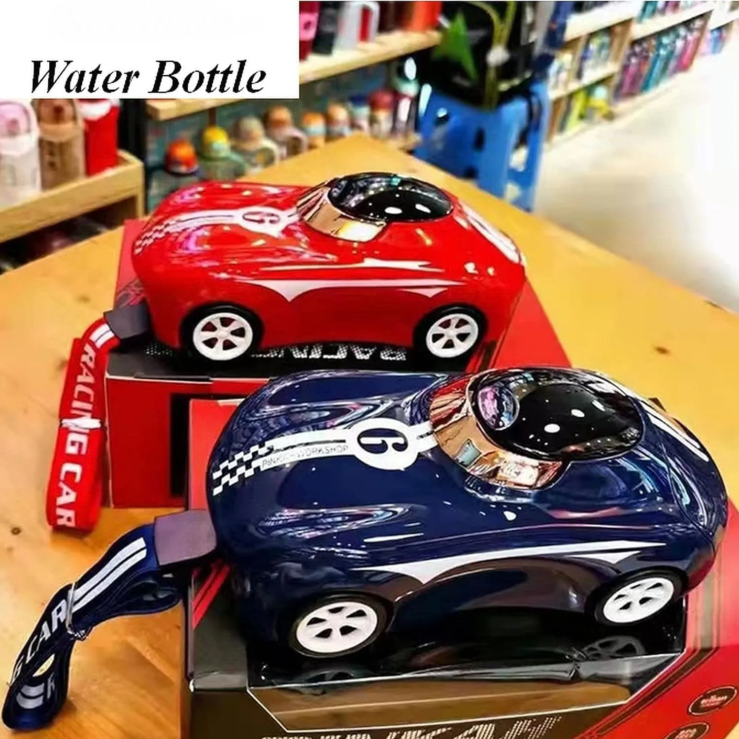 Sports Car : Luxury Tritan Bottle for Kids (Blue)