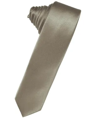 Stone Luxury Satin Skinny Necktie