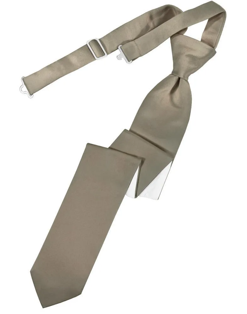 Stone Luxury Satin Skinny Necktie