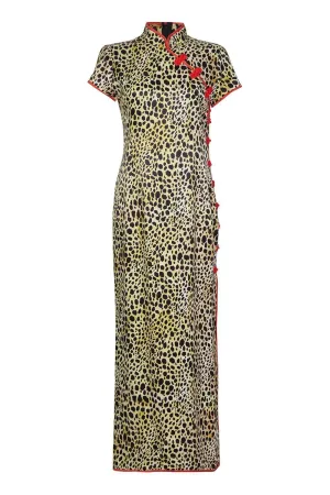 Suki Leopard  Long Dress