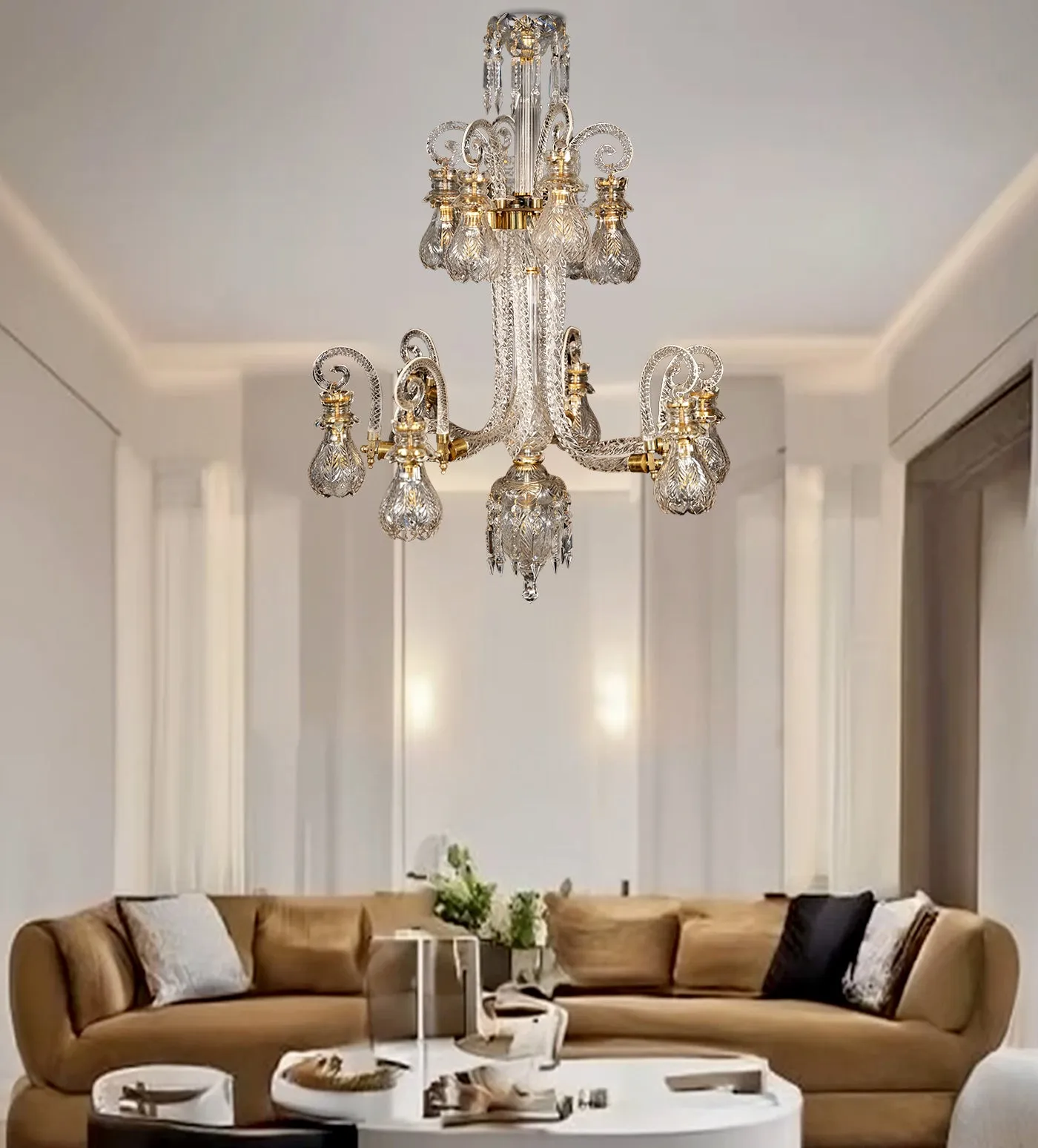 The Oasis Grandeur Crystal Chandelier